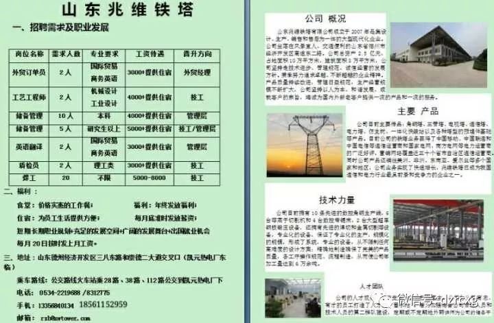 山东德州最新招工信息汇总